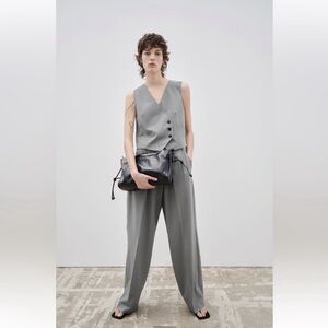 Zara Full Length Asymmetrical Pants